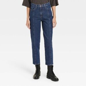 Universal Thread Women's Straight Leg Jeans - Dark Blue